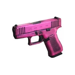 Glock 43x Distressed Bubblegum Cerakote Glock 43x Distressed Bubblegum Cerakote