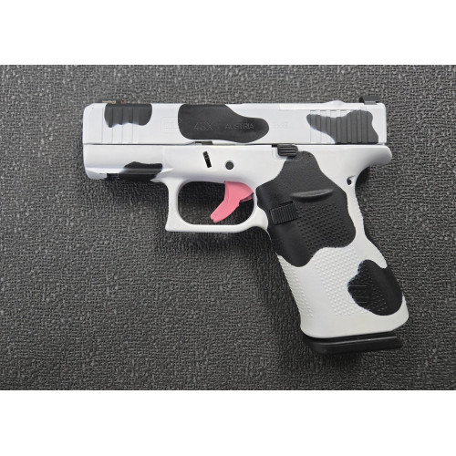 USED 43X MOS with Night Sights Cow Print Cerakote * Unfired*