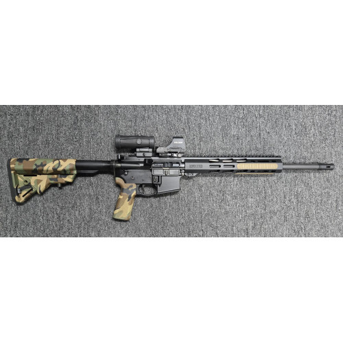 Used Ruger AR-556 with Holosun optic and magnifier Used Ruger AR-556 with Holosun optic and magnifier