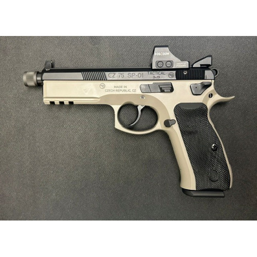 Used CZ 75 SP-01 Tactical Suppressor Ready HS507K Used CZ 75 SP-01 Tactical Suppressor Ready HS507K