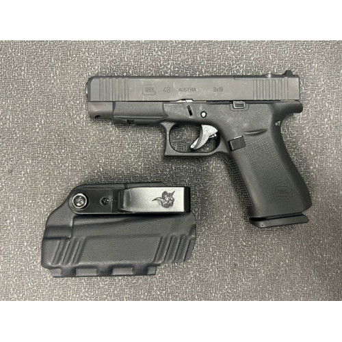 Used Glock 48 MOS 4.12 Barrel 1 Magazine and IWB Holster