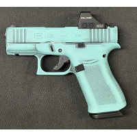 Used UNFIRED Glock 43x MOS Distr. Robin's Egg with Optic
